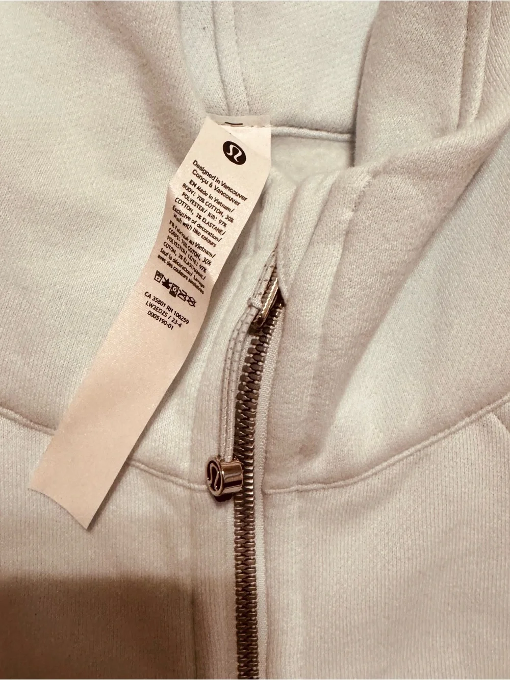 lululemon athletica oversized scuba full zip hoodie